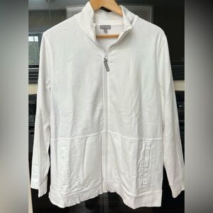 🛍️Talbots - White Zip-Up Jacket